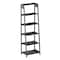 Hastings Home Ladder-Style 5-Tiered Bookcase, Gray 471355MZH - alternate 3